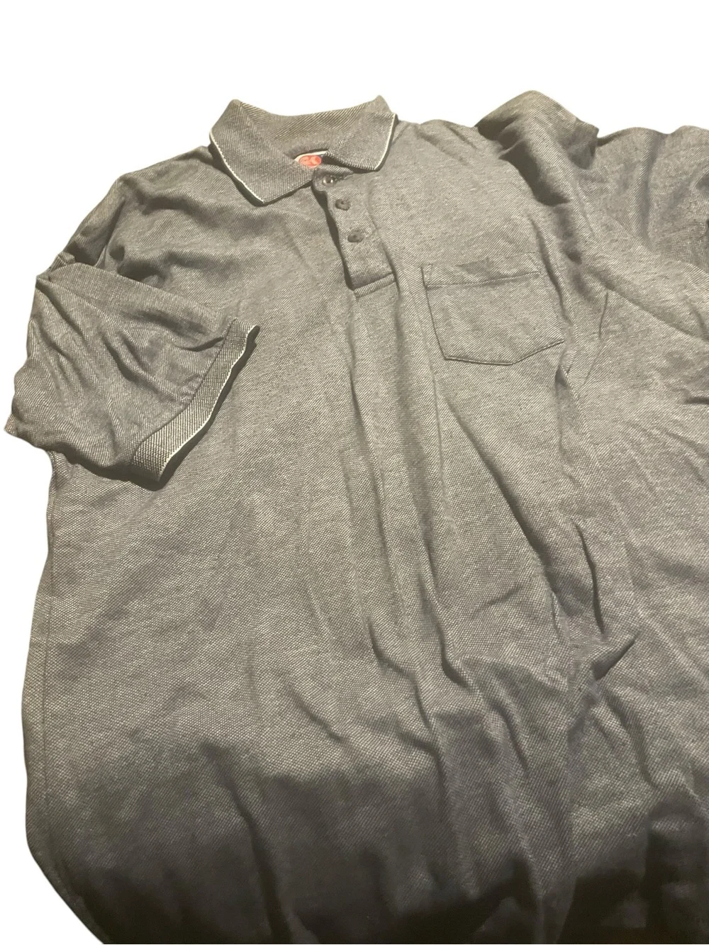 GK Men’s Grey Polo with Chest Pocket